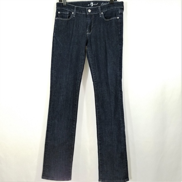 7 For All ManKind Jeans Straight Leg Dark 7FAMK 30 - Picture 3 of 8